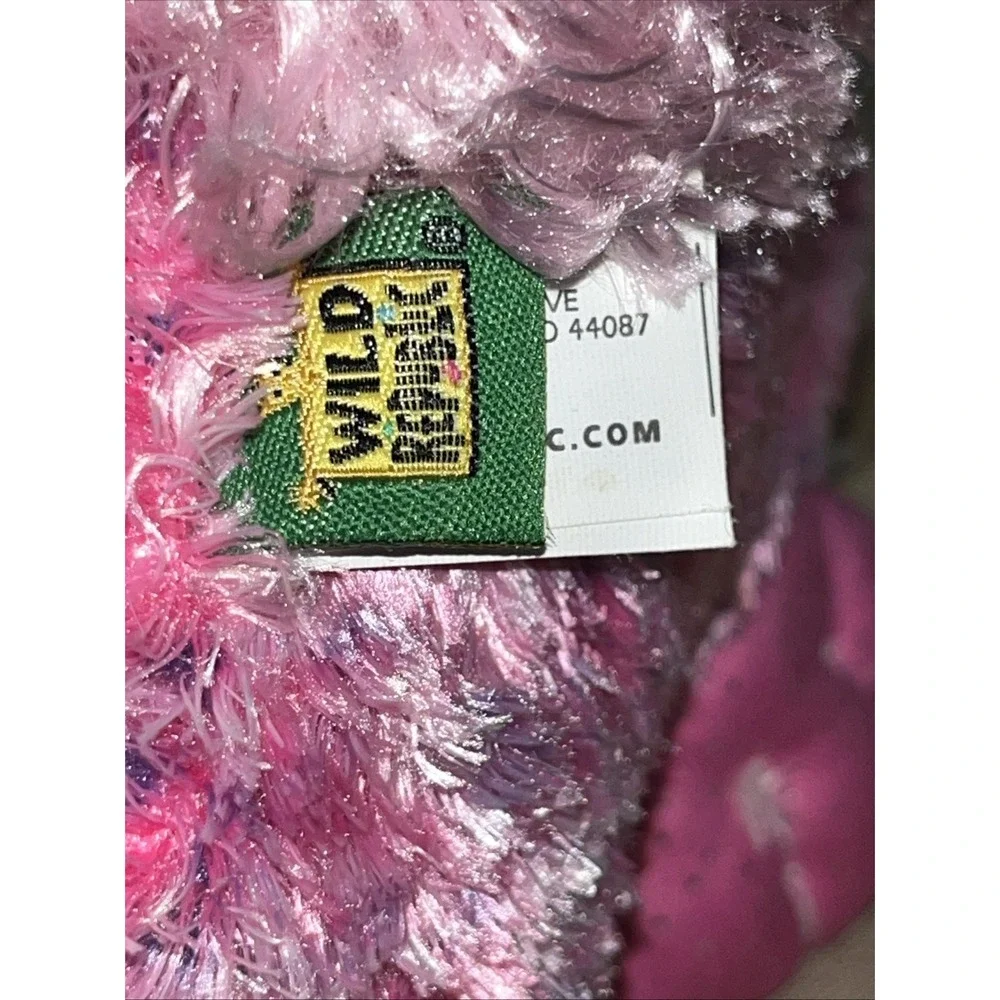 Wild Republic K&M hot pink purple plush‎ owl heart eyes sparkle glitter feet
